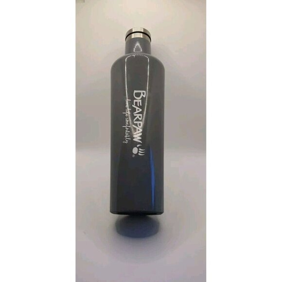 Graphite Grey Corkcicle 25oz Canteen, "BearPaw - Live Life Comfortably" White - Picture 2 of 7